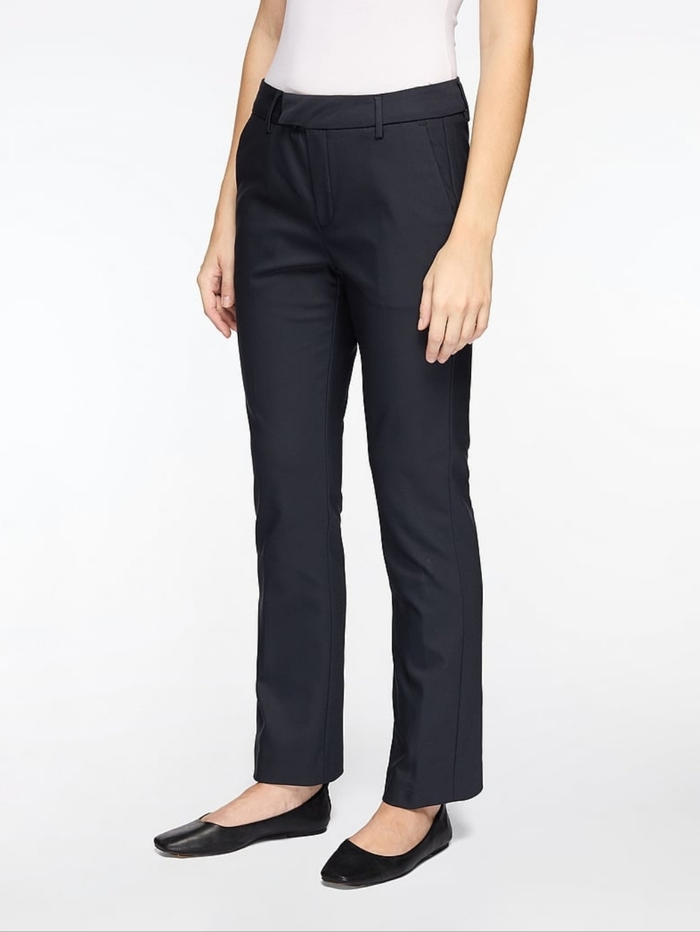 MOS MOSH Navy Slim Fit Pants Stretch Work Trousers Women Size EU 38